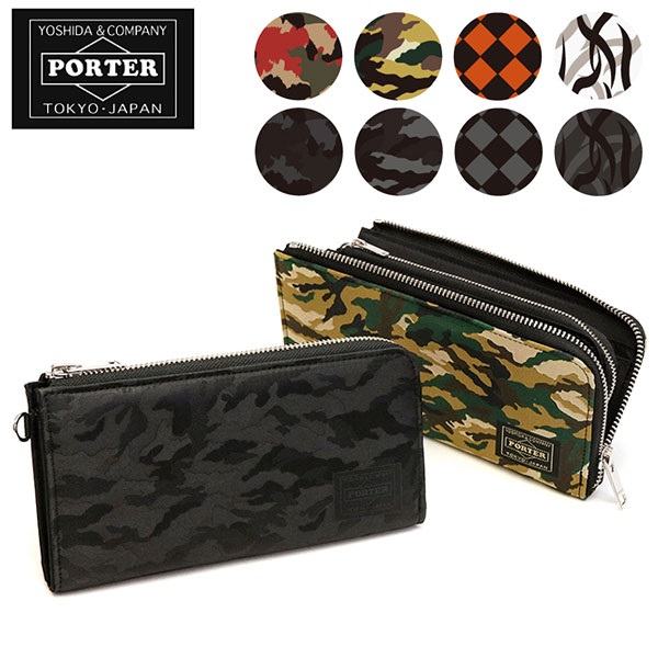 Porter GHILLIE Camouflage Long Wallet Made in Japan
