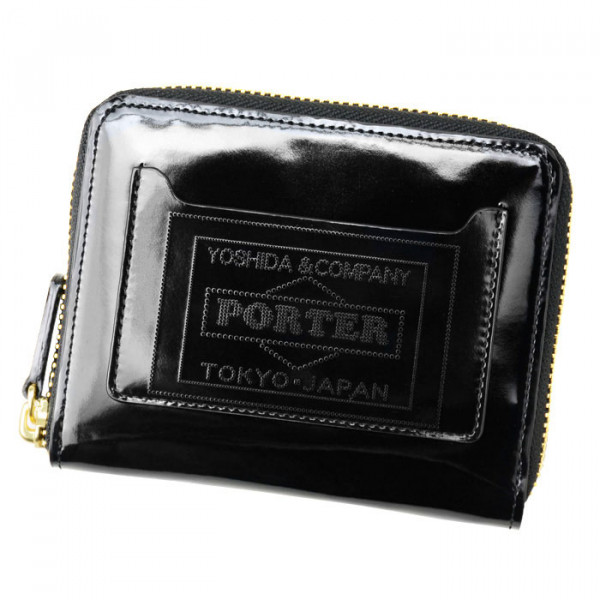Porter Glass leather short wallet made in Japan