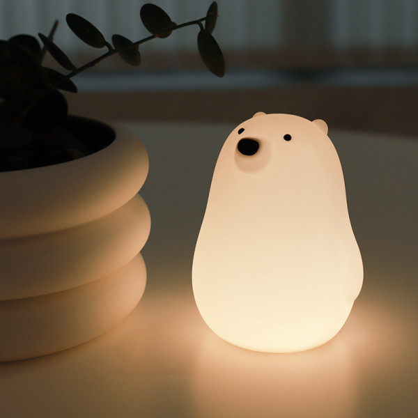 Soft silicone lamp of Little White Bear