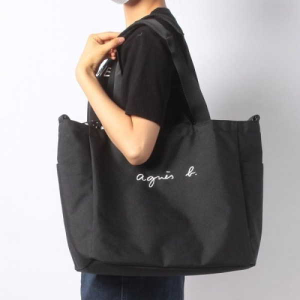 Japan agnes b 2way double-sided tote bag