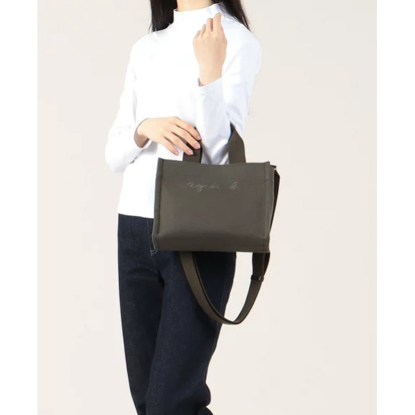 Japan limited Agnes b canvas 2way shoulder bag